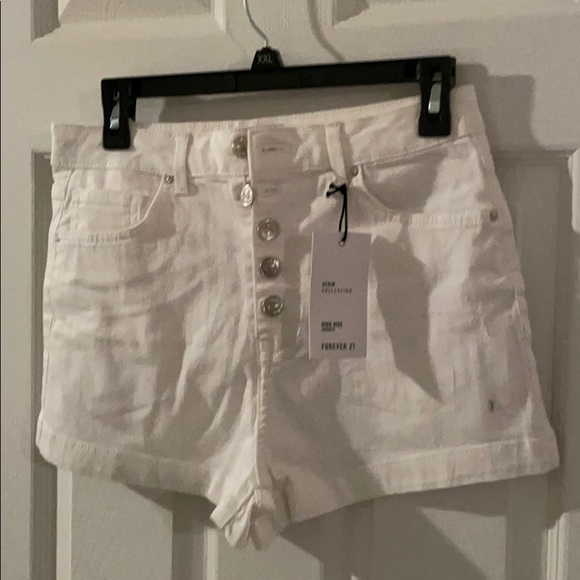 White Jean shorts - Picture 1 of 5